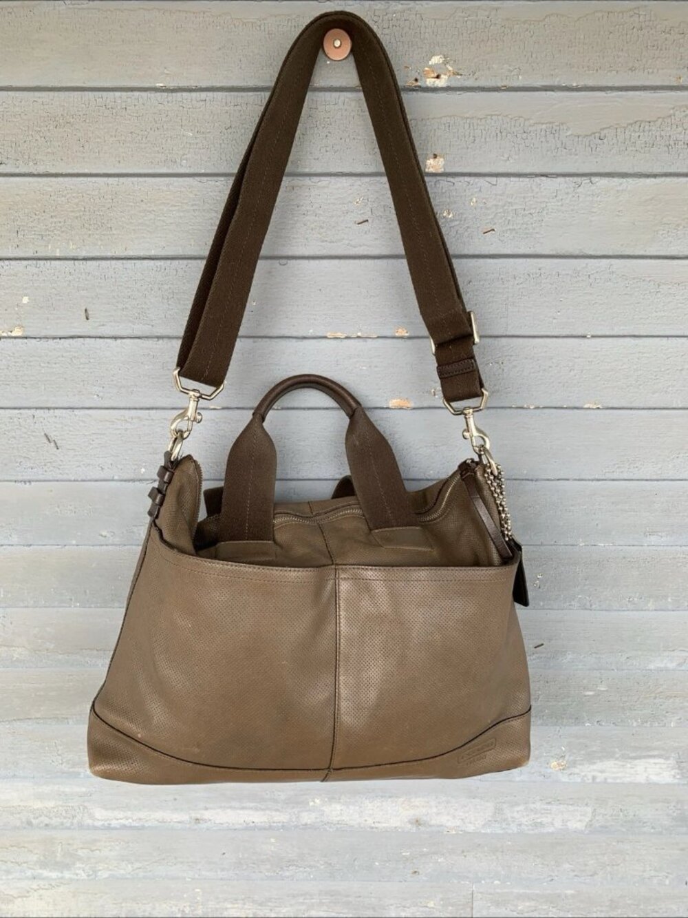Coach Thompson Urban Commuter X Tote Bag Khaki EUC UNISEX